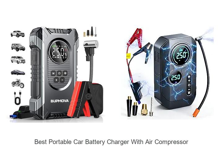 Top 12 Best Portable Car Battery Charger With Air Compressor Guide